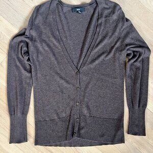 Mossimo Womens V-Neck Sweater Cardigan Brown Sz M